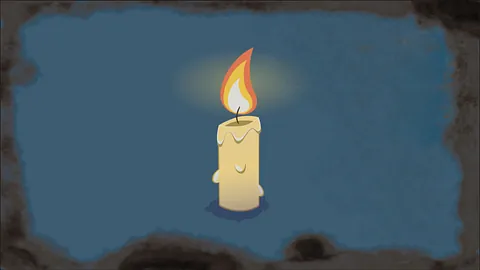 Ilustration af brændede stearinlys