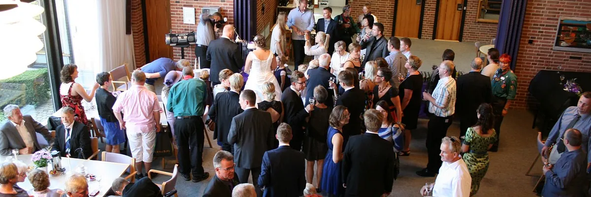 Receptionsgæster ved reception i Jakobskirken