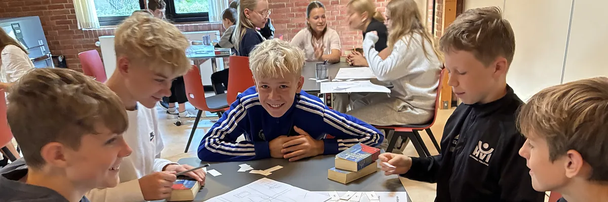 Elever fra Østervangsskolen på konfirmandlejr 